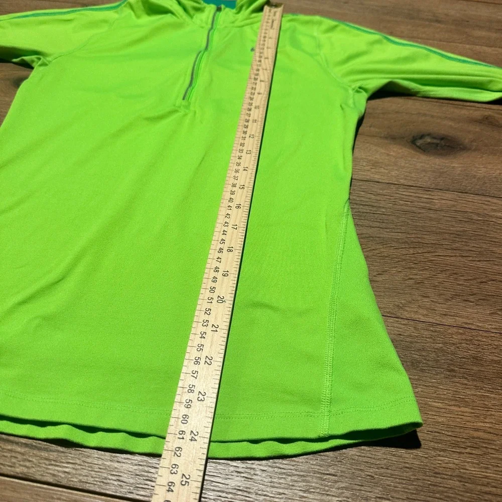 Nike Neon Green Dri-FIT Element Half-Zip Running Pullover Women XS